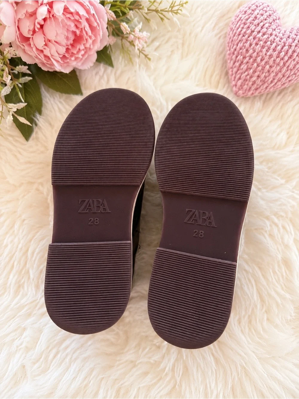 Zara kids Patent Leather Lace-Up Shoes in Deep Burgundy NWOT $39 MSRP